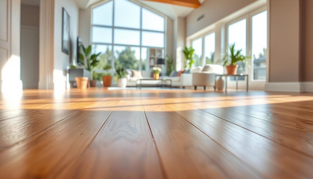 A well-lit, high-resolution interior scene showcasing the benefits of painting hardwood floor panels. In the foreground, a pair of freshly painted wooden panels in a warm, rich color scheme, their glossy finish reflecting the light. In the middle ground, a living room setting with comfortable furniture and potted plants, highlighting how the refreshed flooring elevates the entire space. The background features large windows allowing natural light to stream in, creating a bright and airy atmosphere. The overall mood is one of modern sophistication and a renewed, rejuvenated living environment. A well-lit, high-resolution interior scene showcasing the benefits of painting hardwood floor panels. In the foreground, a pair of freshly painted wooden panels in a warm, rich color scheme, their glossy finish reflecting the light. In the middle ground, a living room setting with comfortable furniture and potted plants, highlighting how the refreshed flooring elevates the entire space. The background features large windows allowing natural light to stream in, creating a bright and airy atmosphere. The overall mood is one of modern sophistication and a renewed, rejuvenated living environment.