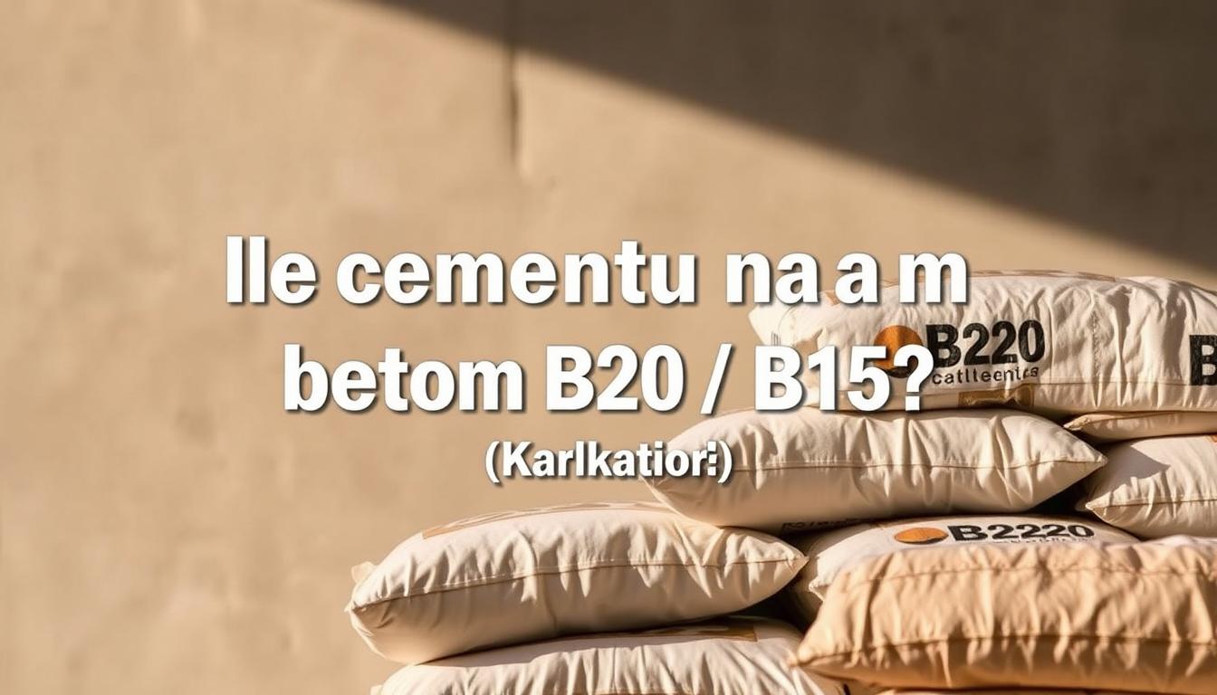 ile cementu na m3 betonu b20